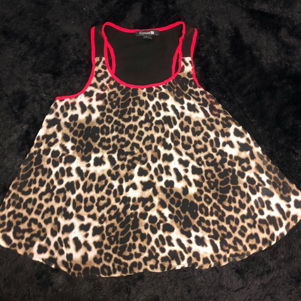 Forever 21 Cheetah Print Blouse
